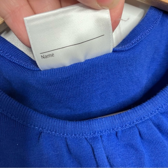 hanna andersson Dress 90 Blue Pink Multicolor Sleeveless Pockets Beach Summer - Picture 5 of 8